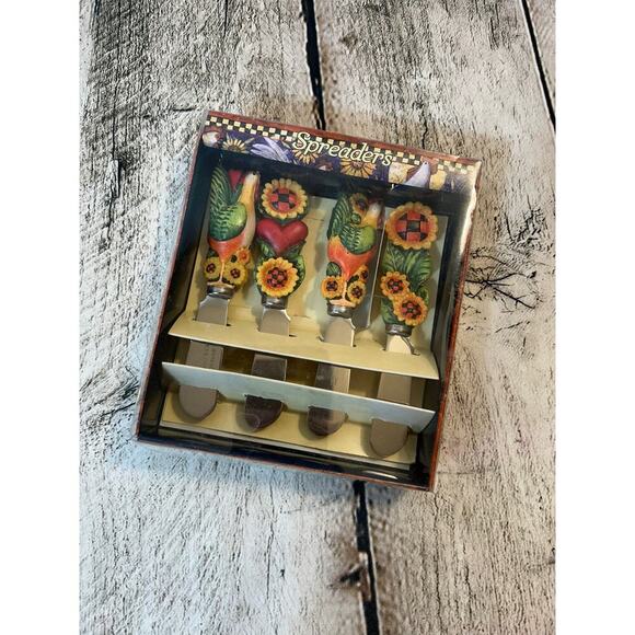 SUSAN WINGET Vintage Sunshine 4-Piece Spreader Set - Picture 1 of 3